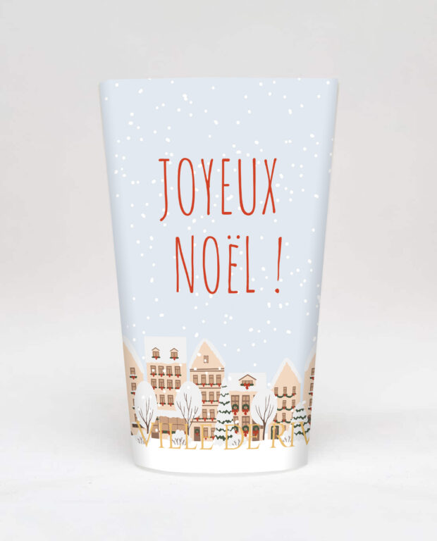 gobelet ville de noel